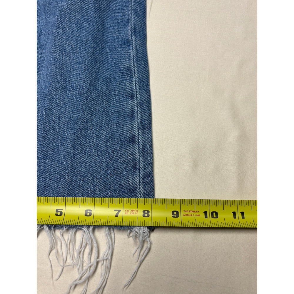 Rag & Bone Peyton Mid-Rise Bootcut Jeans Benson Wash Raw Hem Womens Size 26X27 - Picture 12 of 13
